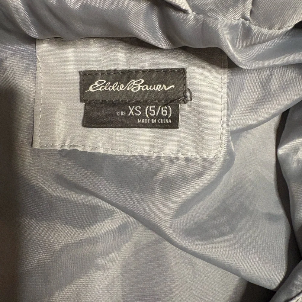 Eddie Bauer Black and White Hooded Jacket